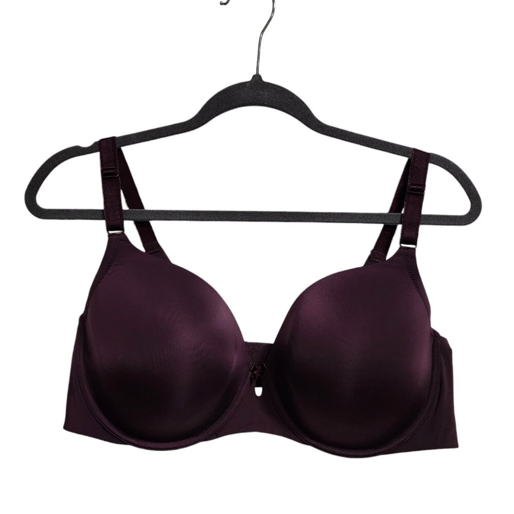 TORRID Curve Purple Eggplant 360 Back Smoothing T-Shirt Bra Size 42D